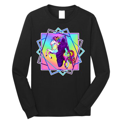 Mythical Reaper Colorful Unicorn Long Sleeve Shirt