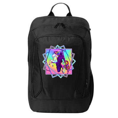 Mythical Reaper Colorful Unicorn City Backpack