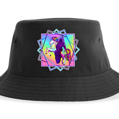 Mythical Reaper Colorful Unicorn Sustainable Bucket Hat