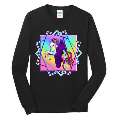Mythical Reaper Colorful Unicorn Tall Long Sleeve T-Shirt