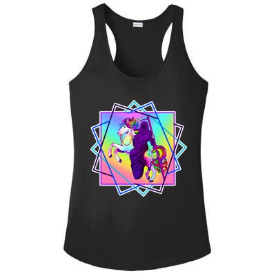 Mythical Reaper Colorful Unicorn Ladies PosiCharge Competitor Racerback Tank