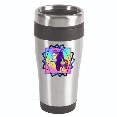 Mythical Reaper Colorful Unicorn 16oz Travel Tumbler
