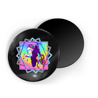 Mythical Reaper Colorful Unicorn Magnet