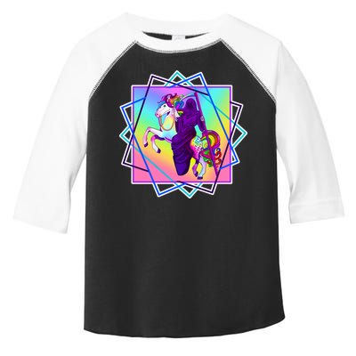 Mythical Reaper Colorful Unicorn Toddler Fine Jersey T-Shirt