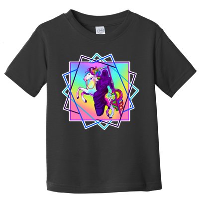 Mythical Reaper Colorful Unicorn Toddler T-Shirt