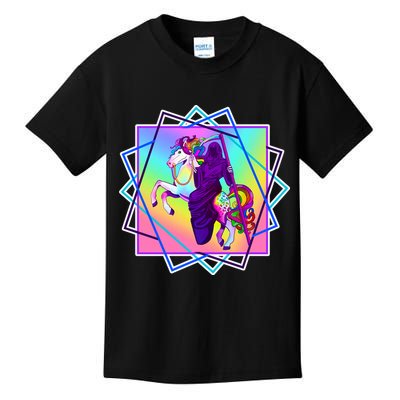 Mythical Reaper Colorful Unicorn Kids T-Shirt