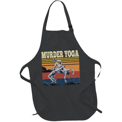 Murder Yoga Wrestling Fight Jui Jitsu Vintage Funny Gift Apron