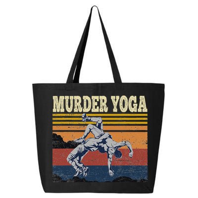 Murder Yoga Wrestling Fight Jui Jitsu Vintage Funny Gift 25L Jumbo Tote