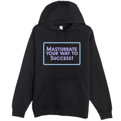 Masturbate Your Way To Success Premium Pullover Hoodie