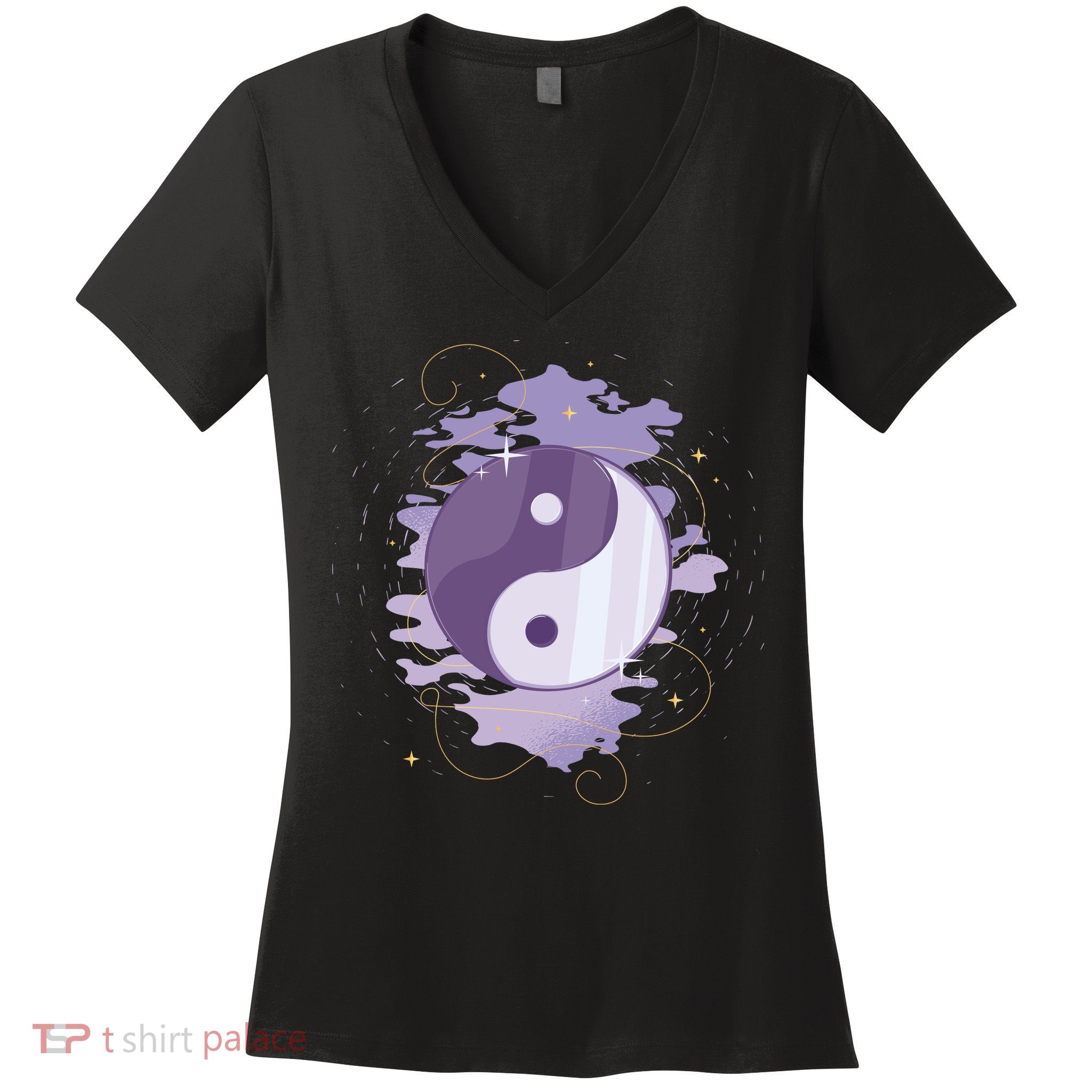 Mystic Yin Yang Women's V-Neck T-Shirt