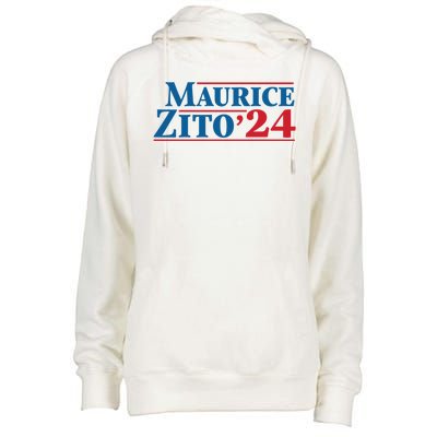 Maurice Zito 24 Womens Funnel Neck Pullover Hood