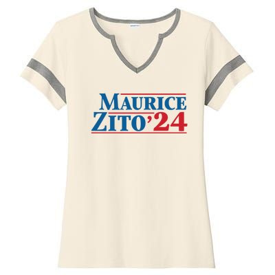 Maurice Zito 24 Ladies Halftime Notch Neck Tee