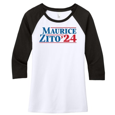 Maurice Zito 24 Women's Tri-Blend 3/4-Sleeve Raglan Shirt