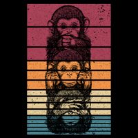 Monkey Zoo Animal Banana Retro Monkey Gift Cooling Performance Crew T-Shirt