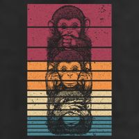 Monkey Zoo Animal Banana Retro Monkey Gift 15oz Campfire Ceramic Mug