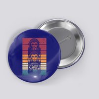 Monkey Zoo Animal Banana Retro Monkey Gift Button