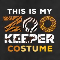 My Zookeeper Costume African Savanna Animal Print Gift 7 Panel Mesh Trucker Snapback Hat