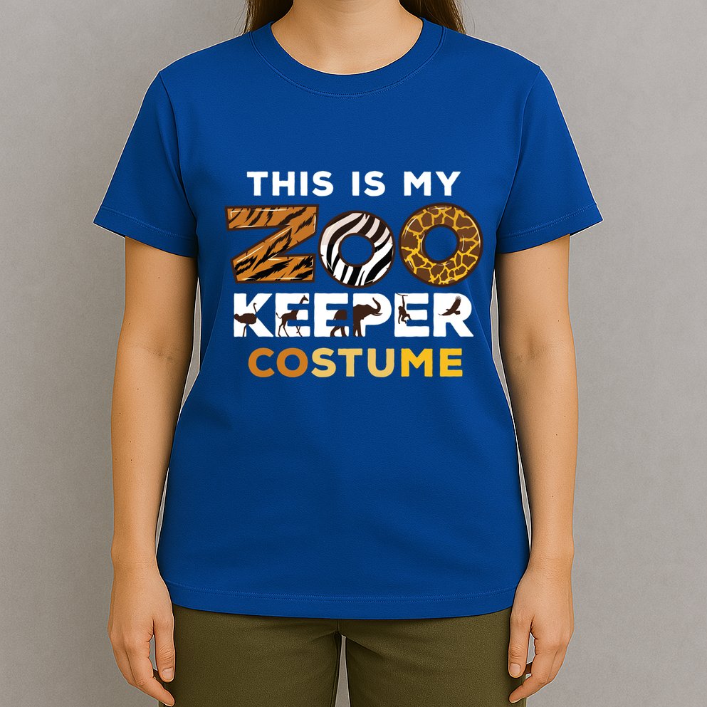 My Zookeeper Costume African Savanna Animal Print Gift T-Shirt