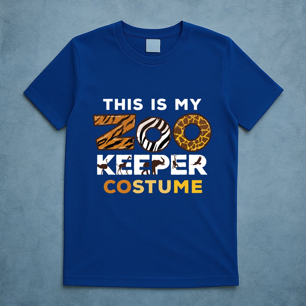 My Zookeeper Costume African Savanna Animal Print Gift T-Shirt