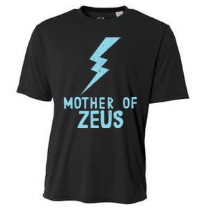 Mom Zeus God Greek Mythology Thunder Bolt Graphic Cooling Performance Crew T-Shirt