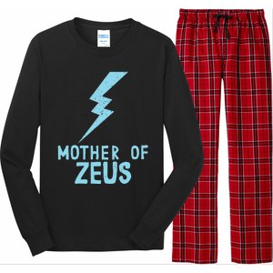 Mom Zeus God Greek Mythology Thunder Bolt Graphic Long Sleeve Pajama Set