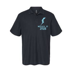 Mom Zeus God Greek Mythology Thunder Bolt Graphic Softstyle Adult Sport Polo