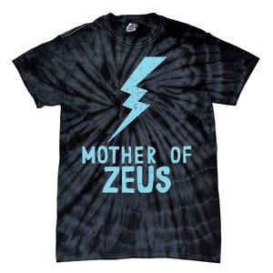 Mom Zeus God Greek Mythology Thunder Bolt Graphic Tie-Dye T-Shirt