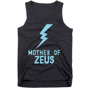 Mom Zeus God Greek Mythology Thunder Bolt Graphic Tank Top