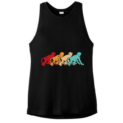 Monkey Zoo Keeper Animal Lover Gift Monkey Ladies PosiCharge Tri-Blend Wicking Tank