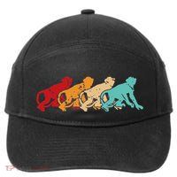 Monkey Zoo Keeper Animal Lover Gift Monkey 7-Panel Snapback Hat