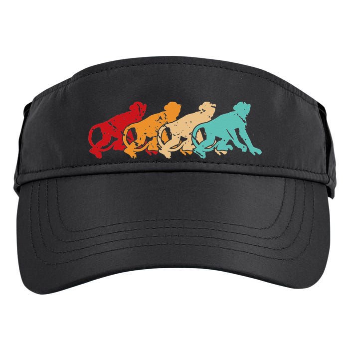 Monkey Zoo Keeper Animal Lover Gift Monkey Adult Drive Performance Visor