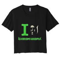 Mask Zip Women's Crop Top Tee