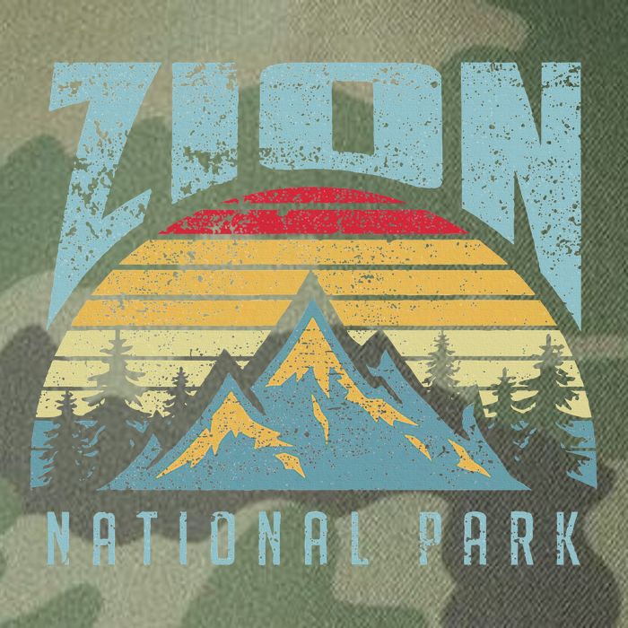 Mt Zion National Park Utah Legacy Tie Dye Trucker Hat