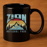 Mt Zion National Park Utah 11oz C Handle Ceramic Mug