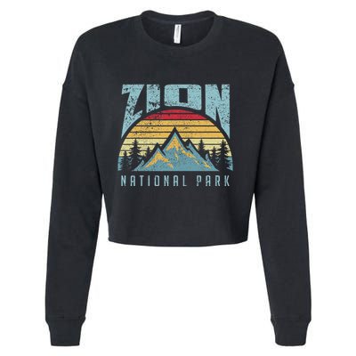 Mt Zion National Park Utah Cropped Pullover Crew
