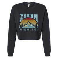 Mt Zion National Park Utah Cropped Pullover Crew