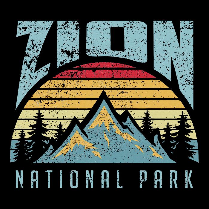 Mt Zion National Park Utah Cropped Pullover Crew