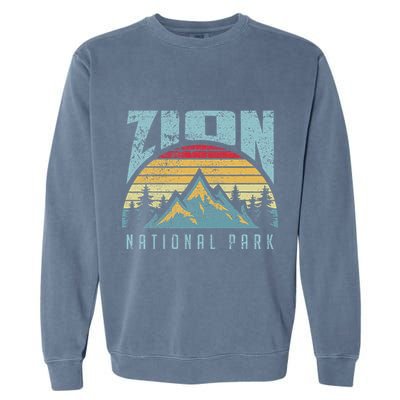 Mt Zion National Park Utah Garment-Dyed Sweatshirt