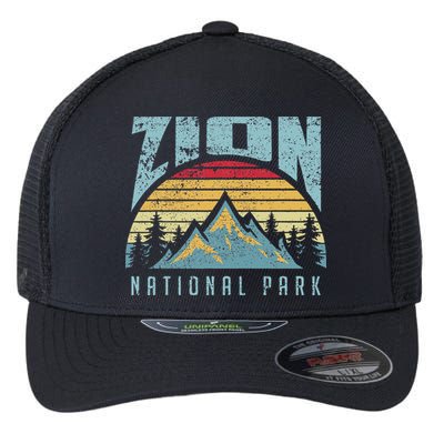 Mt Zion National Park Utah Flexfit Unipanel Trucker Cap