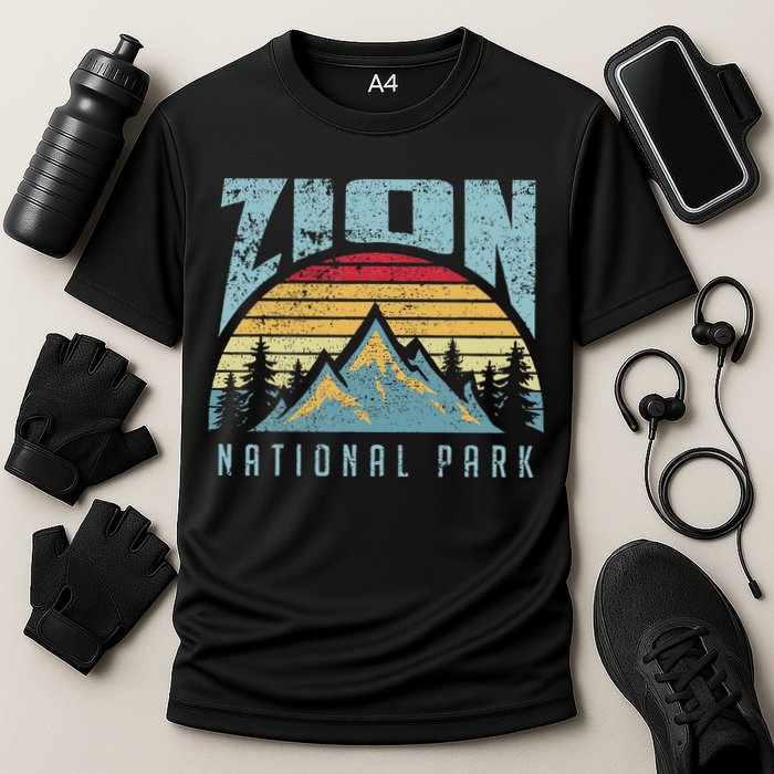 Mt Zion National Park Utah Cooling Performance Crew T-Shirt