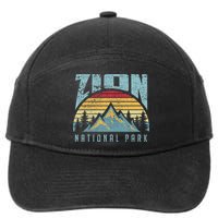 Mt Zion National Park Utah 7-Panel Snapback Hat
