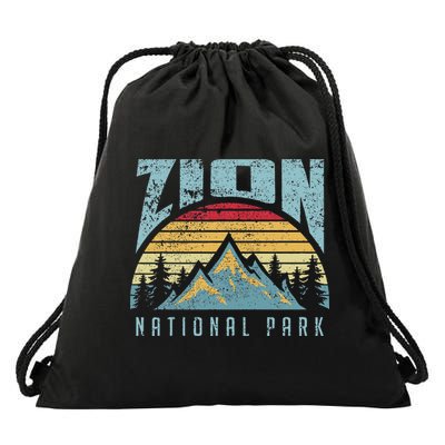 Mt Zion National Park Utah Drawstring Bag