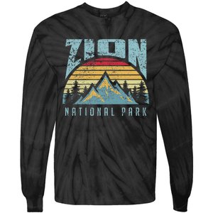 Mt Zion National Park Utah Tie-Dye Long Sleeve Shirt