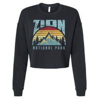 Mt Zion National Park Utah Cropped Pullover Crew