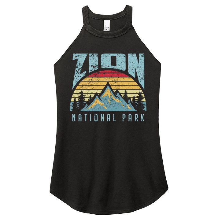 Mt Zion National Park Utah Women's Perfect Tri Rocker Tank