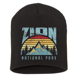 Mt Zion National Park Utah Short Acrylic Beanie