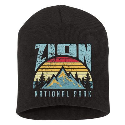 Mt Zion National Park Utah Short Acrylic Beanie