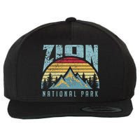 Mt Zion National Park Utah Wool Snapback Cap