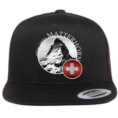 Matterhorn Zermatt Switzerland Alps Flatbill Hat
