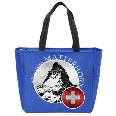 Matterhorn Zermatt Switzerland Alps Zip Tote Bag
